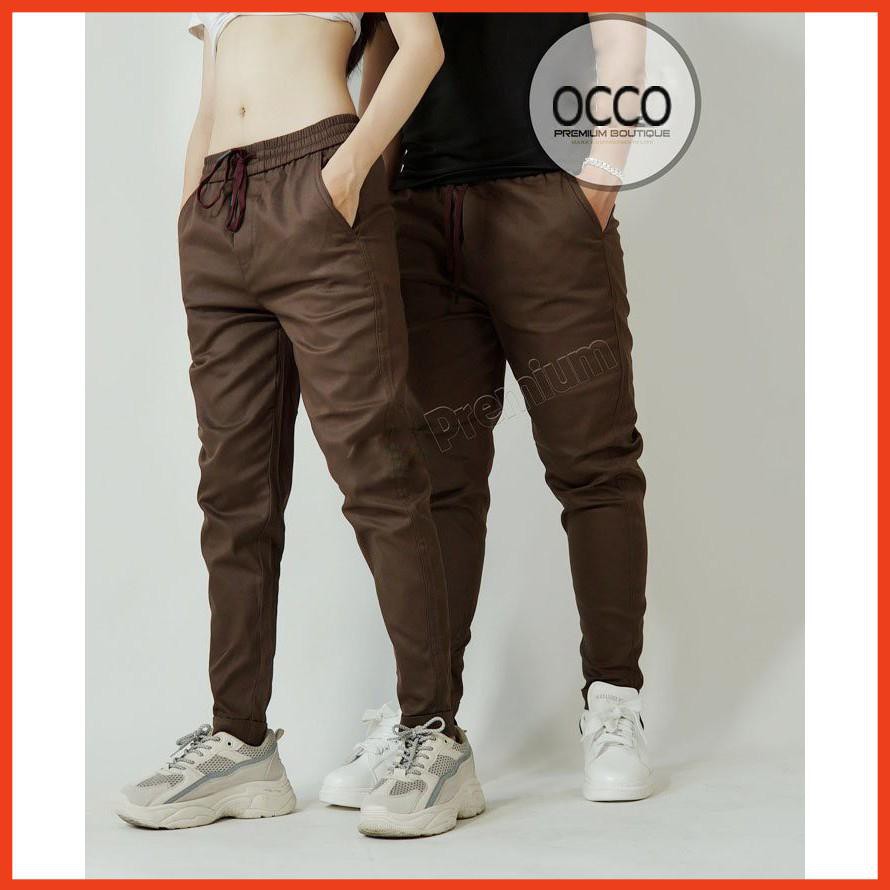 [SALE 25%] [CAO CẤP] Quần joger trơn cặp đôi kaki thun QN38 _Hàng Chuẩn shop [HOT]