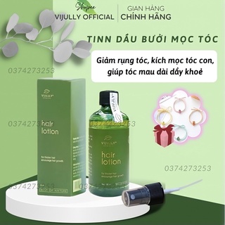 Tinh dầu bưởi vijully, Xịt bưởi dưỡng tóc Hair Lotion, giảm rụng tóc
