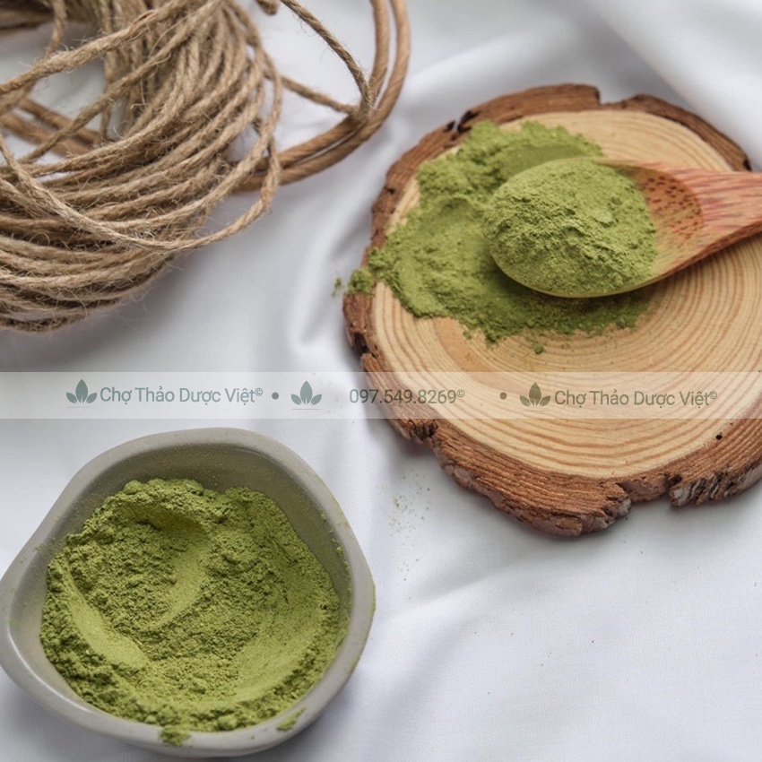 Bột lá neem nguyên chất 100g (Lá nem kháng khuẩn, ngừa mụn, giảm thâm nám) - Chợ Thảo Dược Việt