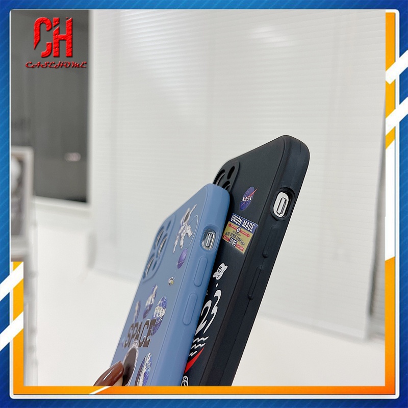 Ốp điện thoại TPU hình phi hành gia cho Realme C21 C25 C20 C15 C12 C31 C35 C11 2021 C21Y 5 5S 5i 6i C25S