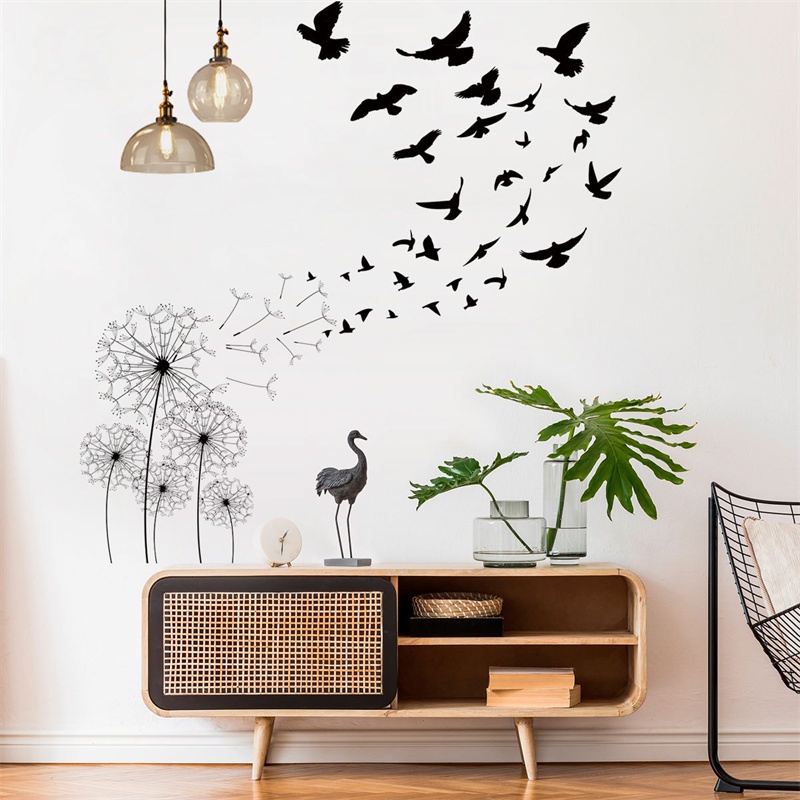 Miếng Dán Tường Hình Hoa Bồ Công Anh