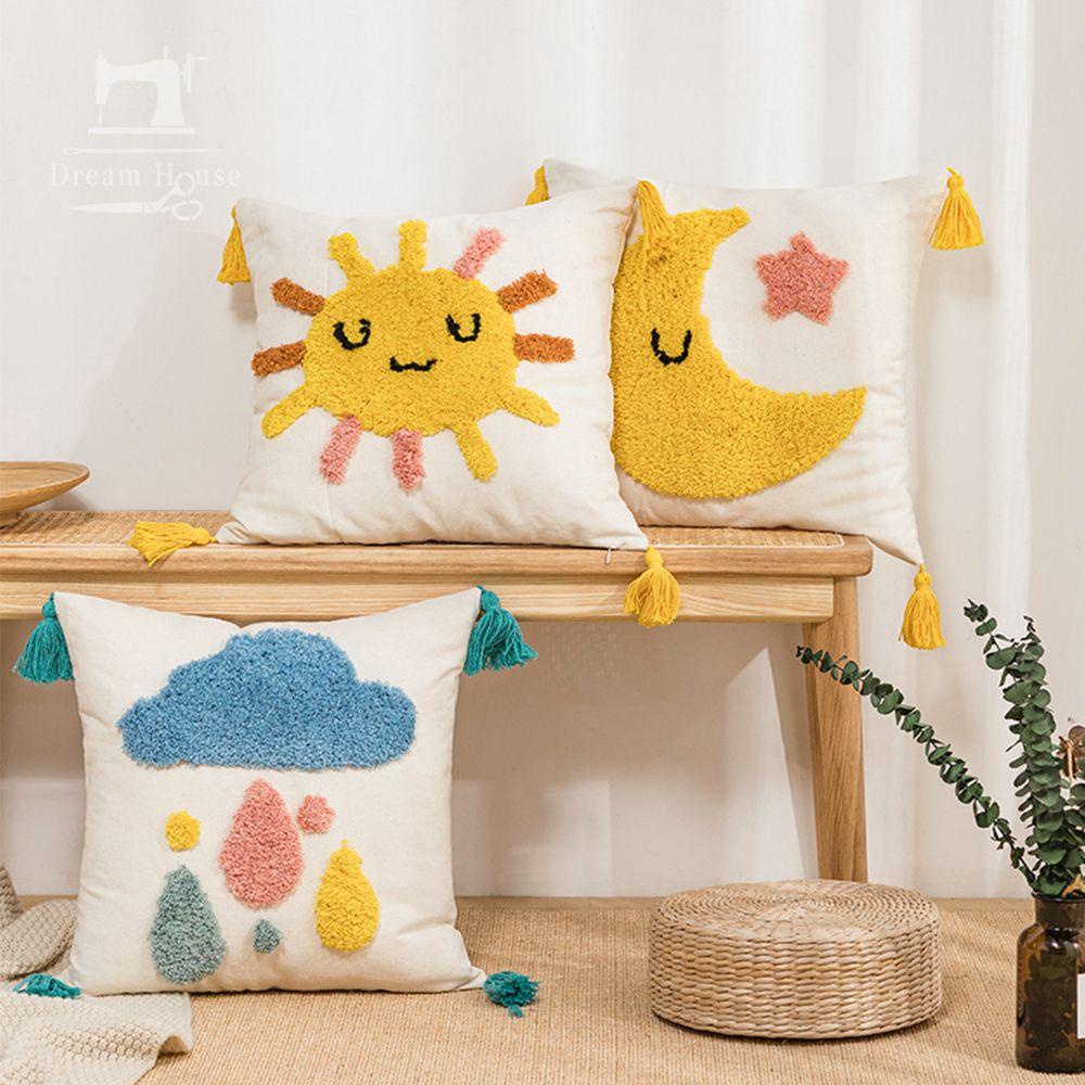 Vỏ Gối Sofa / Giường Ngủ Vải Dệt Phong Cách Boho Trang Trí Phòng Ngủ