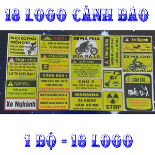 TEM CẢNH BÁO DÁN XE