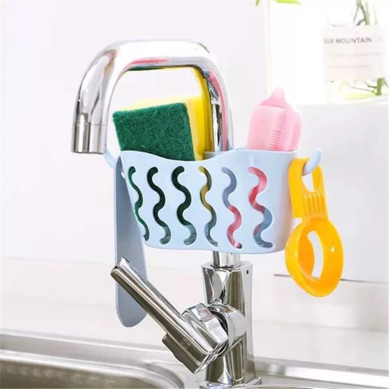 Khay Giỏ Đựng Đồ Rửa Chén Đựng Đồ Nhà Tắm Kèm 2 Móc Hút Chân Không