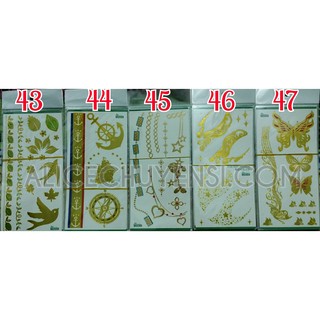 Combo 5 tấm hình xăm dán ánh kim