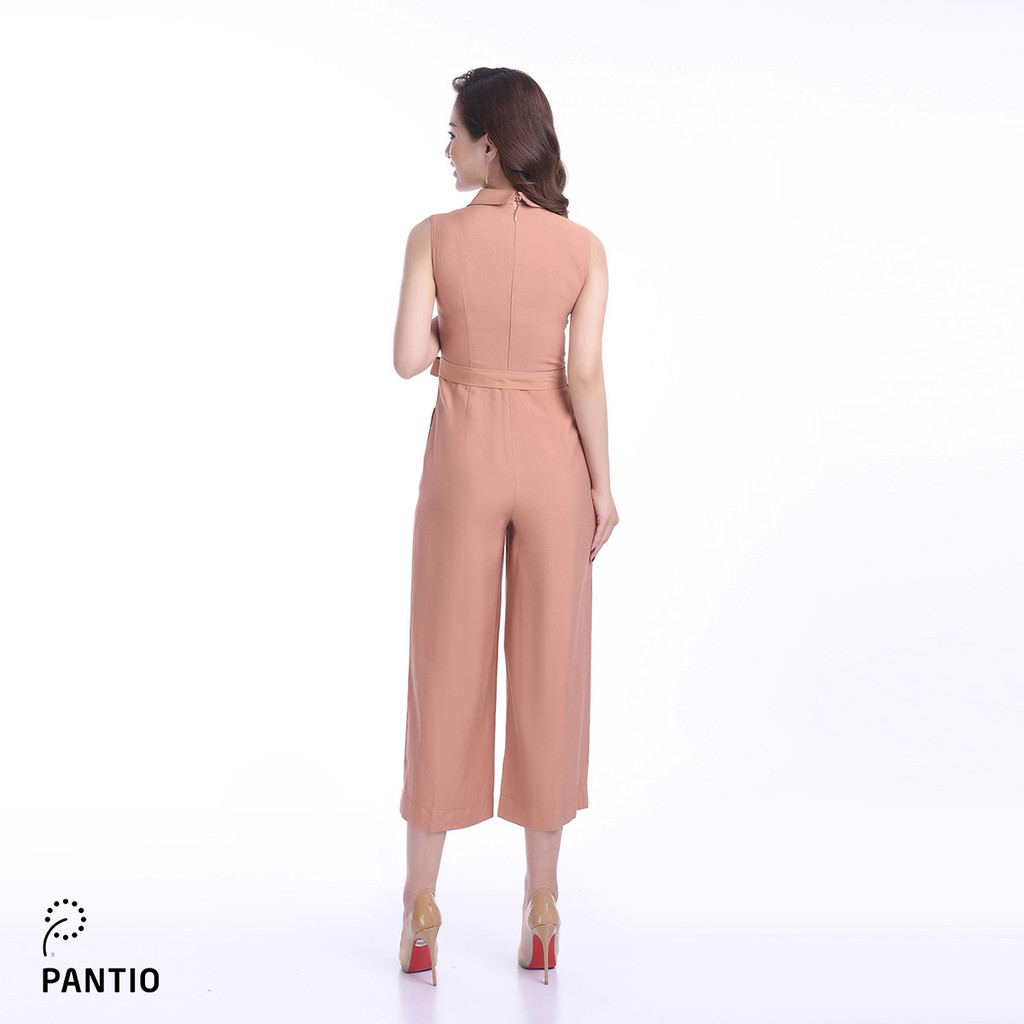 Jumpsuit chất liệu thô dáng suông không tay nơ phần eo FJS3080 - PANTIO