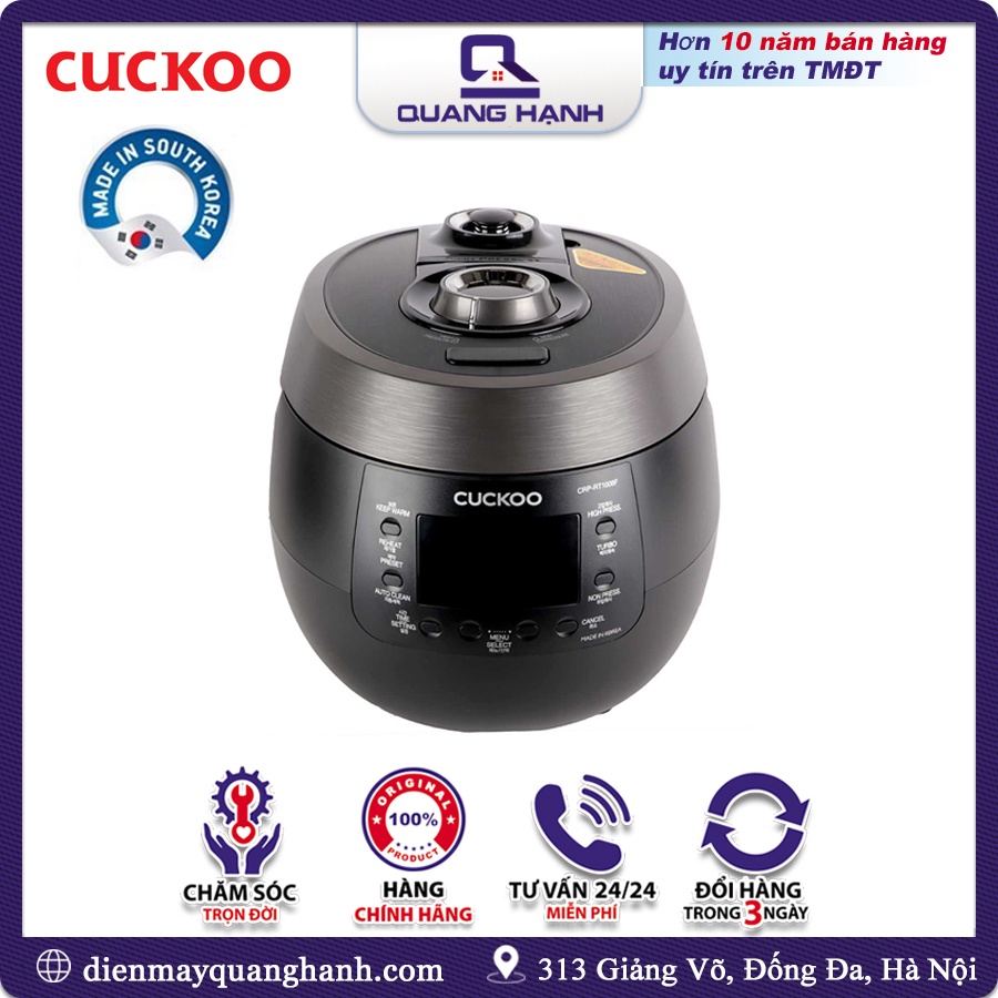 Nồi cơm điện cao tần Cuckoo RT1008F CRP-RT1008F 1.8L [Hàng chính hãng, Sản xuất tại Hàn Quốc]