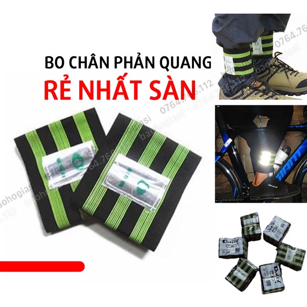 Băng thun bó ống quần bảo hộ lao động | Bo chân Hàn Quốc | Cạp bó ống quần phản quang chuyên dùng đi phượt, đi rừng