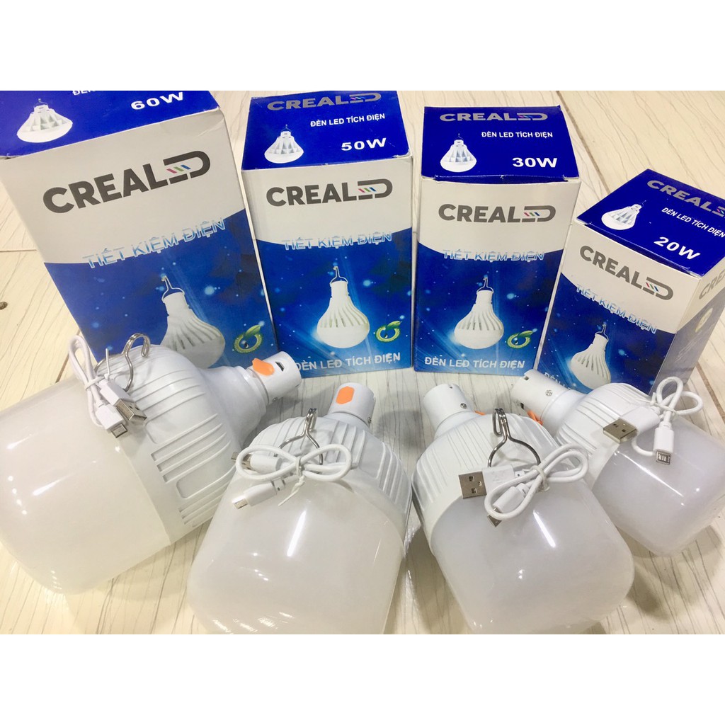 {CHÍNH HÃNG} 20W/30W/50W/60W ĐÈN TÍCH ĐIỆN CREALED TIỆN LỢI CHẤT LƯỢNG CAO | BigBuy360 - bigbuy360.vn