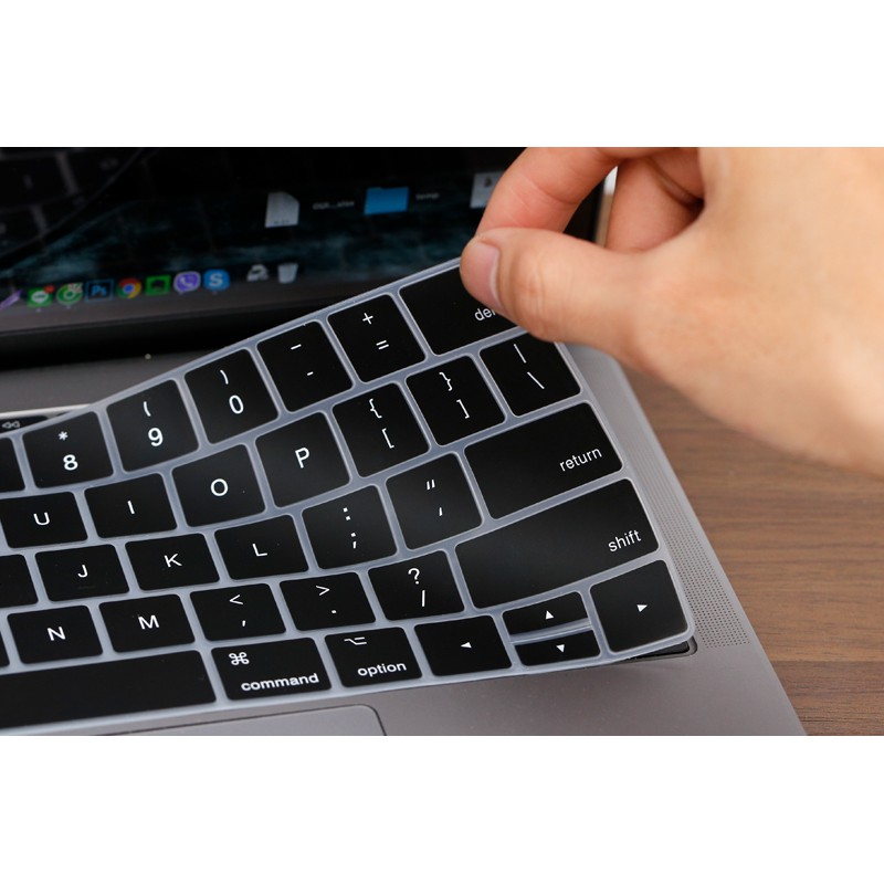 [Mã SKAMA10 giảm 8% đơn 250K] Lót phím đen Silicon bảo vệ bàn phím Macbook chống bụi bẩn, chống nước