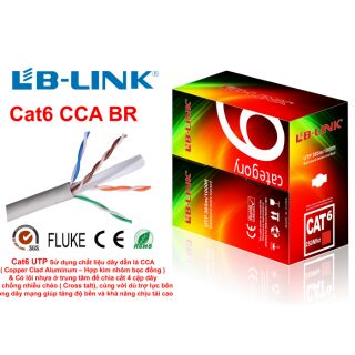 100m dây mạng cat6 lblink bấm sẵn hai đầu loại tốt