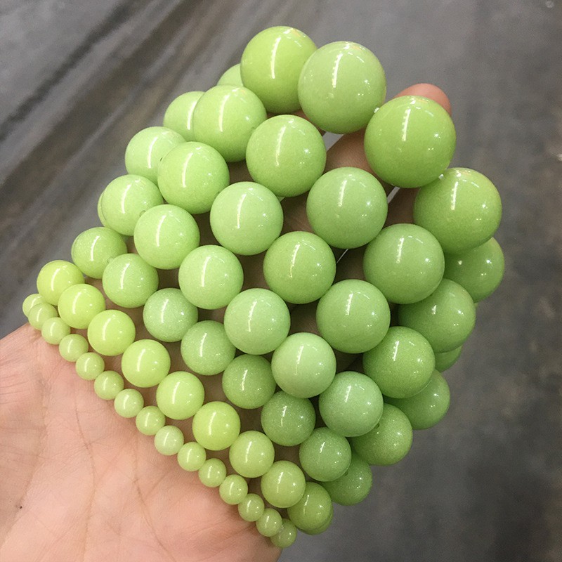 Vòng tay đá dạ quang 12 mm phong cách hàn quốc