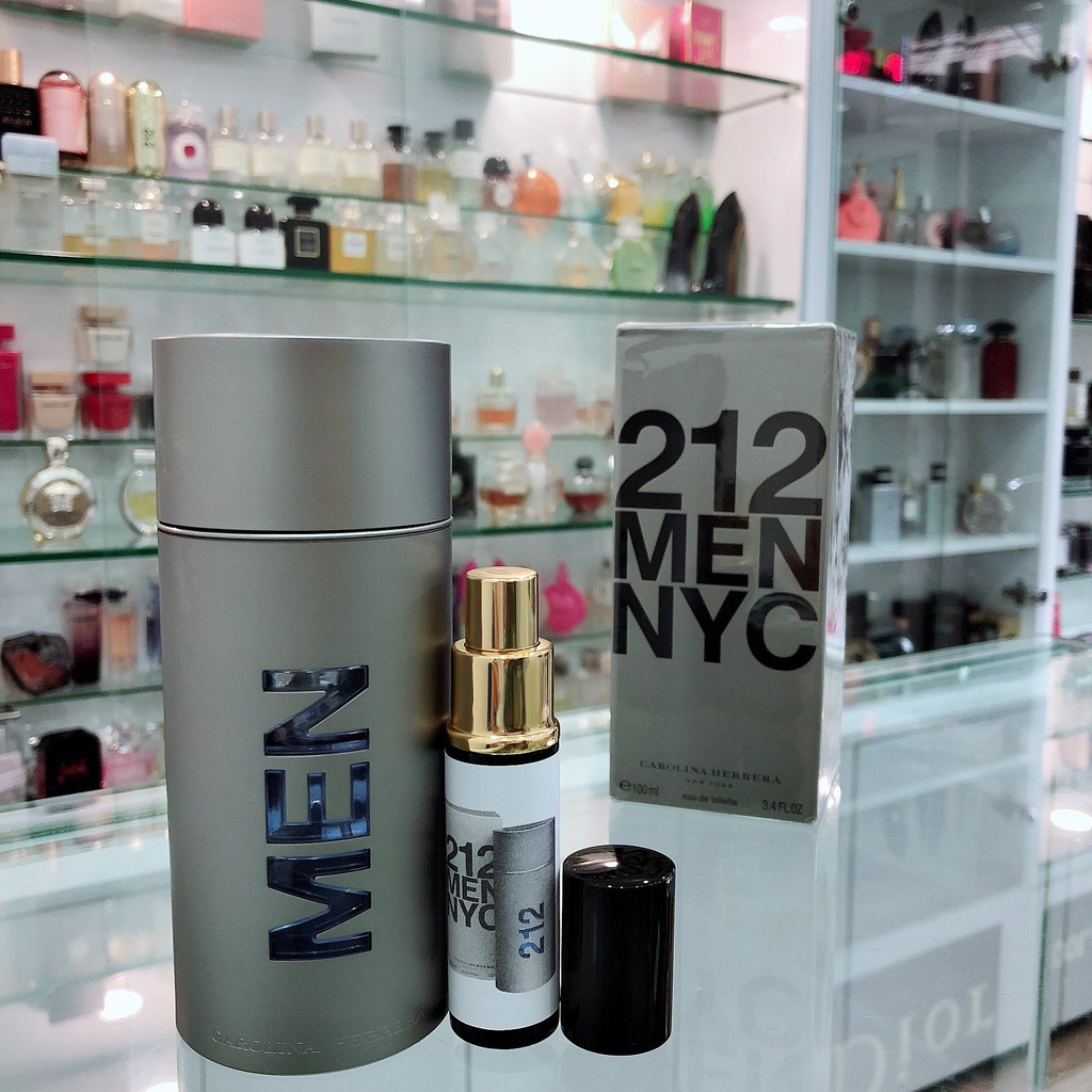 Nước Hoa Nam Carolina Herrera 212 Men NYC 10ml (mẫu chiết thử) - Tính tế , Sắc sảo , Năng động