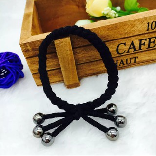Dây Cột Tóc Hình Nơ Có Hạt Châu