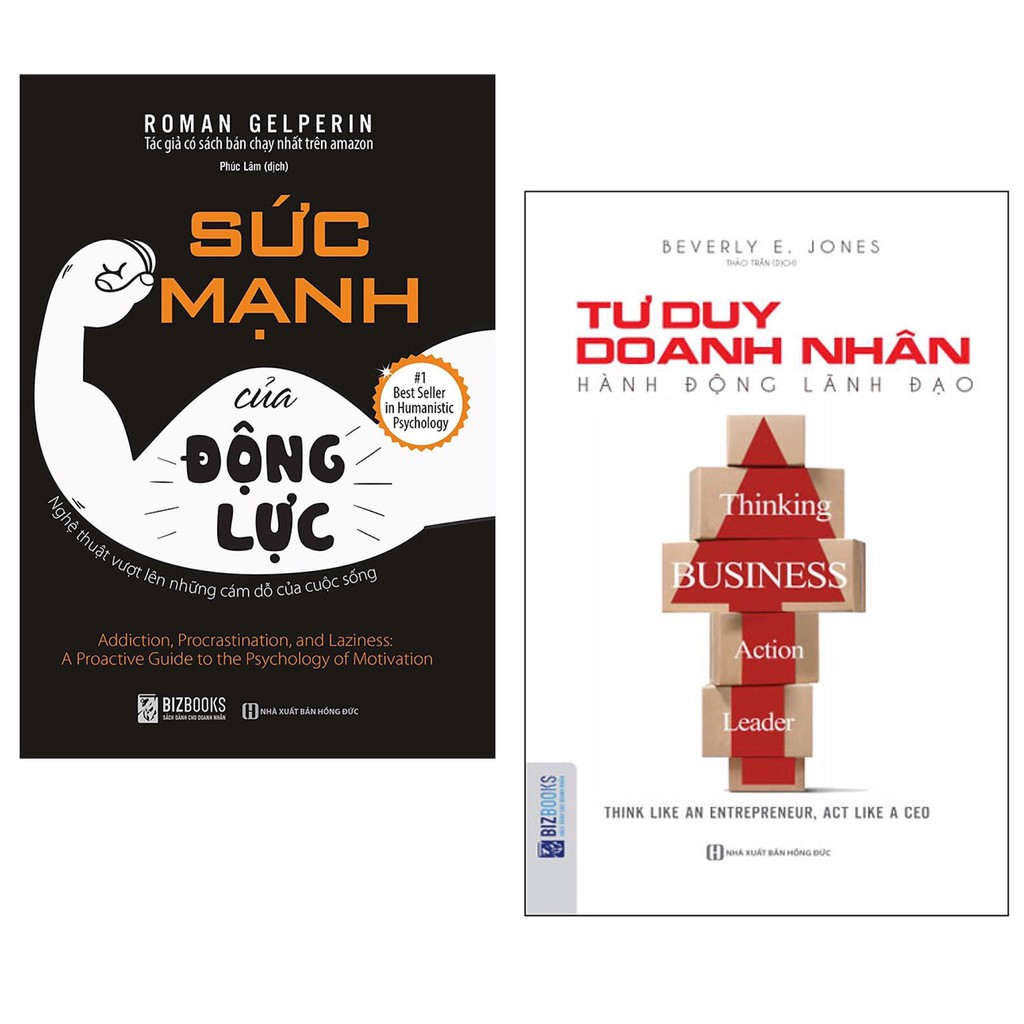 Sách - Combo Sức Mạnh Động Lực: Nghệ thuật vượt lên những cám dỗ của cuộc sống + Tư duy doanh nhân hành động lãnh đạo