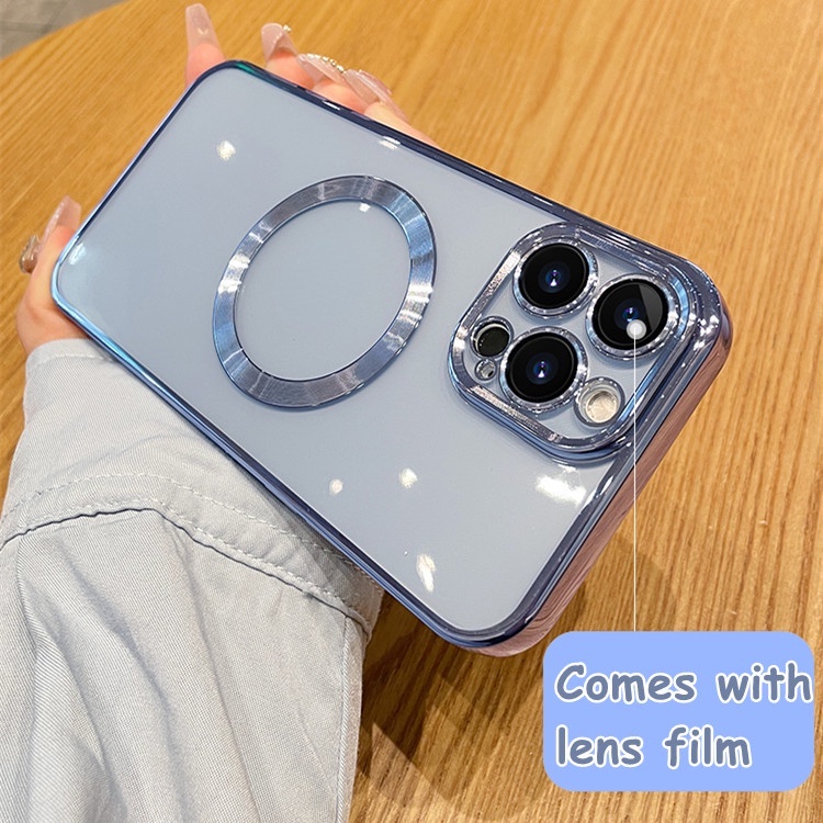 Ốp Điện Thoại Silicon Mềm Trong Suốt Mạ Vàng Sang Trọng Dành Cho for iphone 15 14 Pro Max 12 Pro 13 Pro MAX 7+ 8 PLUS X XS MAX XR SE 2020