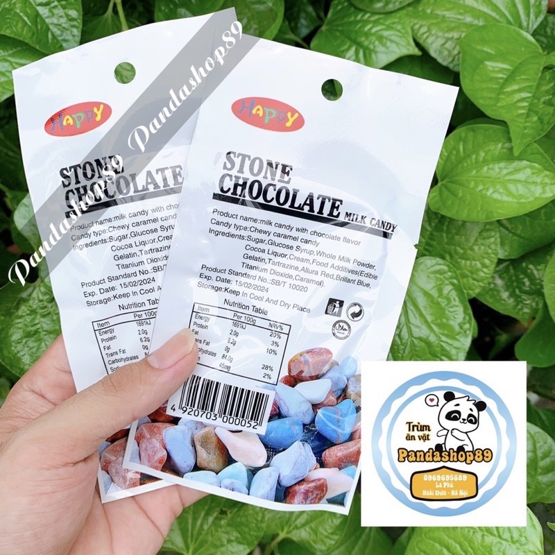 Kẹo socola sữa sỏi đá màu sắc  (gói lẻ)