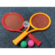 Cầu Lông Tennis Ngoài Trời Trong Nhà Cho Trẻ Em Chơi  2 Vợt + 2 Bóng [Bé từ 3 tuổi trở lên]