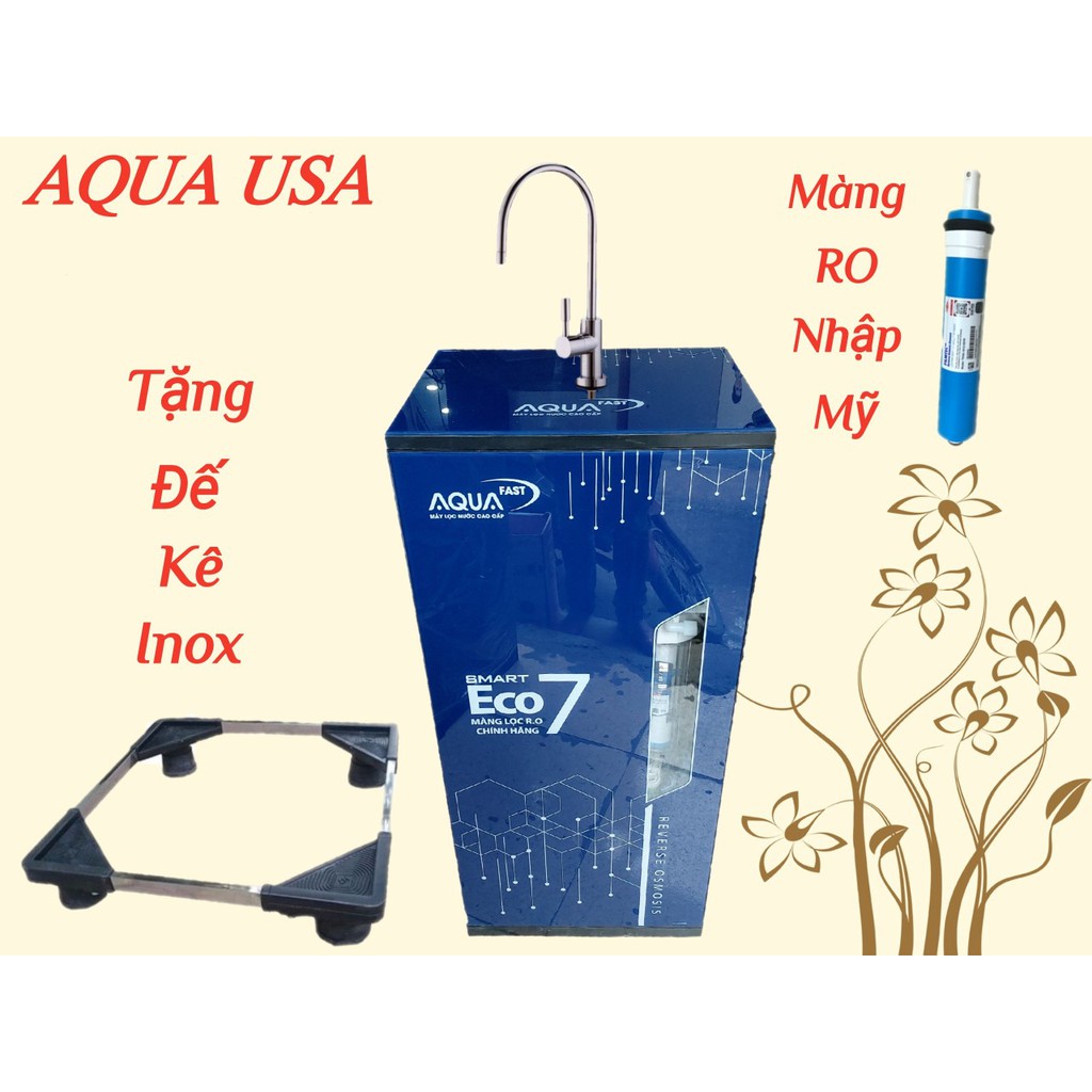 [Mã 267ELSALE hoàn 7% đơn 300K] Máy Lọc Nước 9 Cấp Lọc AQUA USA Màng RO Nhập Khẩu Mỹ