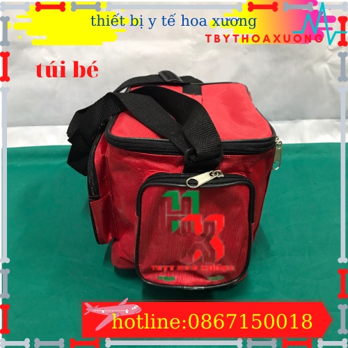 Túi Cứu Thương Cỡ Nhỏ 23x15x15cm - Túi Y Tế(Màu Đỏ)
