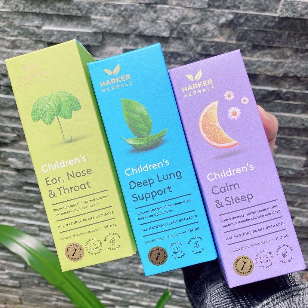 Siro Harker Herbal Children's bổ phổi, tăng đề kháng, giúp bé ăn ngon 150ml - 250ml