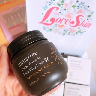 Mặt nạ chiết xuất tro núi lửa super volcanic pore clay mask 2x