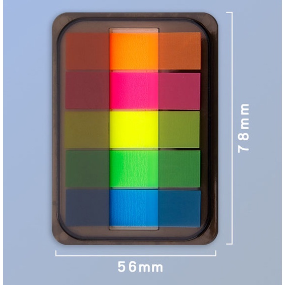 Set 100 Tờ Giấy Ghi Chú Hình Mũi Tên Màu Sắc Huỳnh Quang