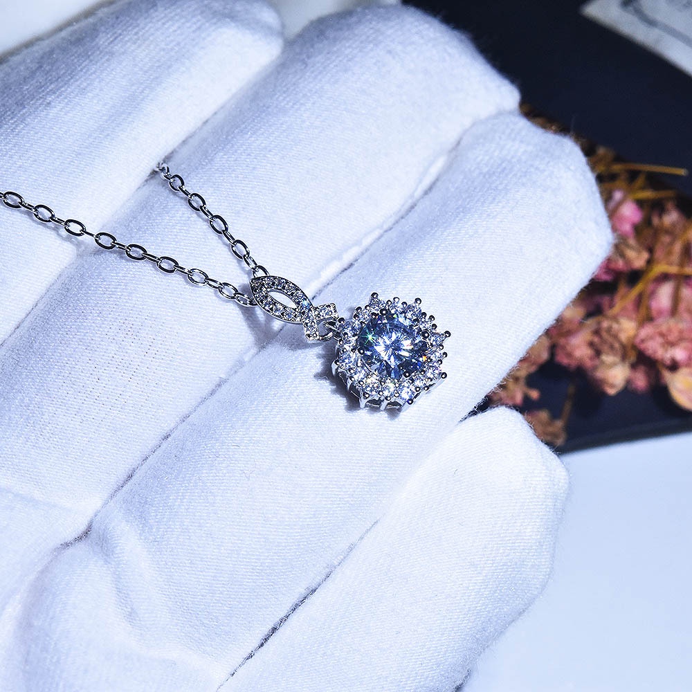 Carat Vòng cổ Bạc Sterling Cao Cấp Thiết Kế Tối Giản Sang Trọng Pt950-JHS2-P