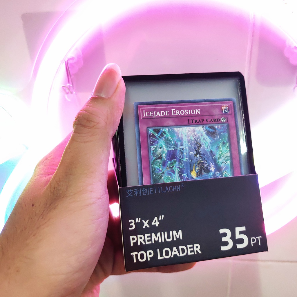 DEAL SỐC TopLoader Màu DÒNG CAO CẤP Bảo Vệ Thẻ Bài Pokemon Yugioh Card Bo Góc Idol Chống Bụi Chống Va Đập Cong Thẻ