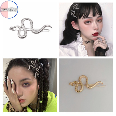 Kẹp tóc thiết kế hình con rắn độc đáo thời trang cá tính cho nữ