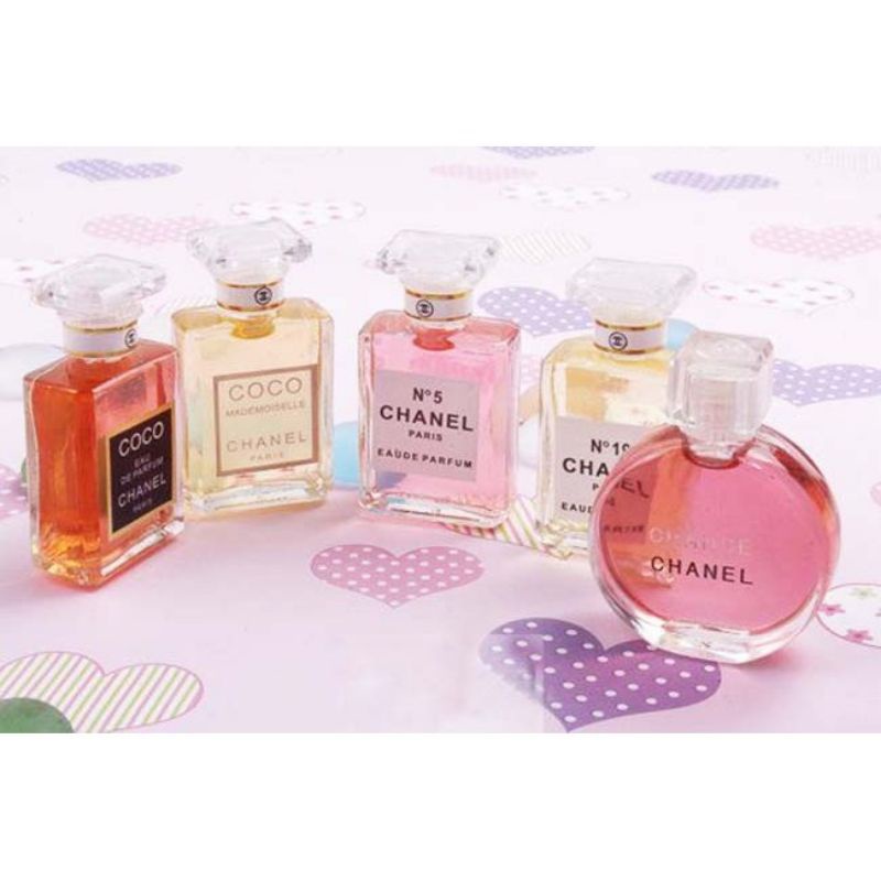 Set Nước Hoa Nữ Mini 5 chai thơm lâu