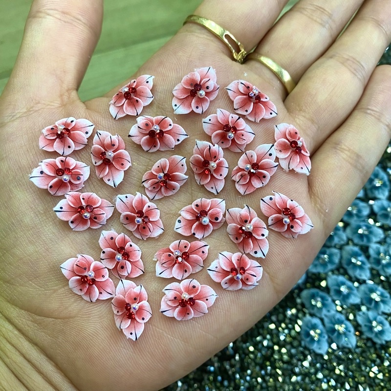 Hoa bột nail hoa tay mẫu mới