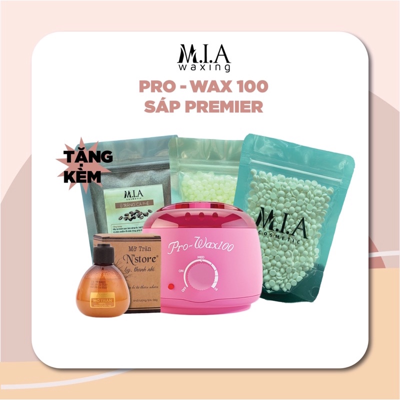 Combo Trọn Bộ Wax Lông, Combo Sáp Premier Siêu Bám Lông