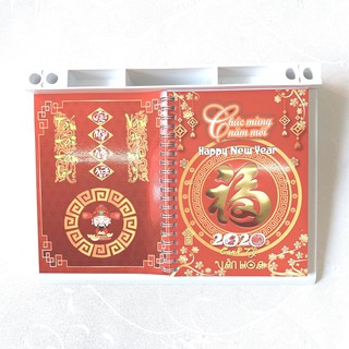 Lịch để bàn tết 2020 tấn tài tấn lộc ghi chép mục tiêu thực hiện cực kì tiện lợi