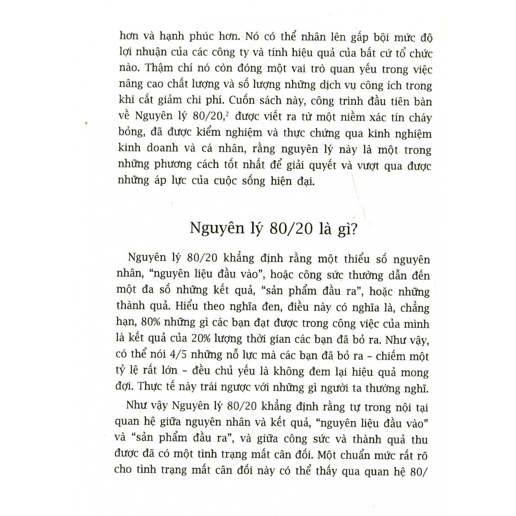 (Sách Thật) Nguyên Lý 80/20 Bí Quyết Làm Ít Được Nhiều (TB) | BigBuy360 - bigbuy360.vn