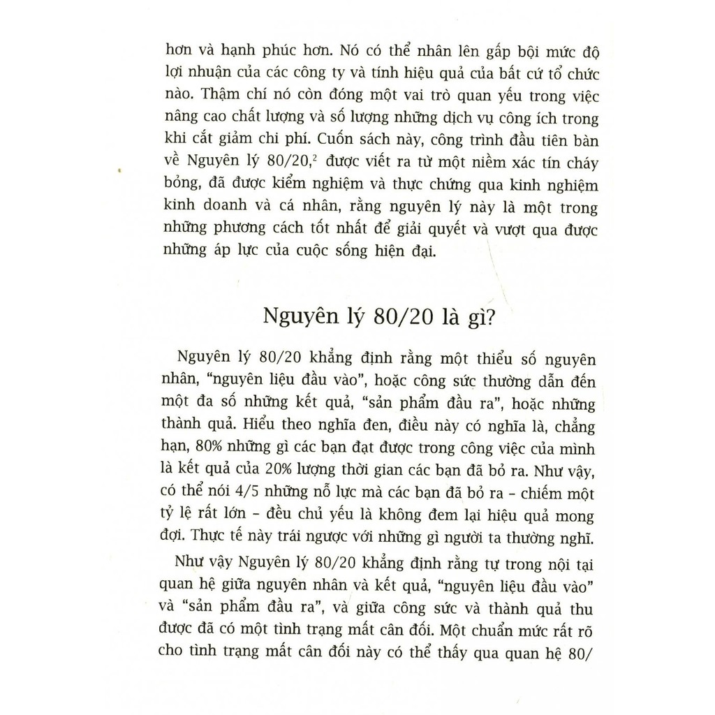 (Sách Thật) Nguyên Lý 80/20 Bí Quyết Làm Ít Được Nhiều (TB)