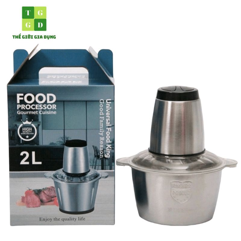 Máy xay thịt,rau,tỏi,ớt cối inox SUS304 đa năng cực khỏe công suất 300W XAY NHUYỄN- Lỗi 1 đổi 1