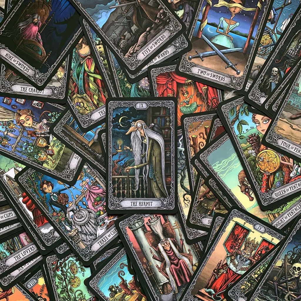 Bài Dark Mansion Tarot 4th Edition Gold Brown