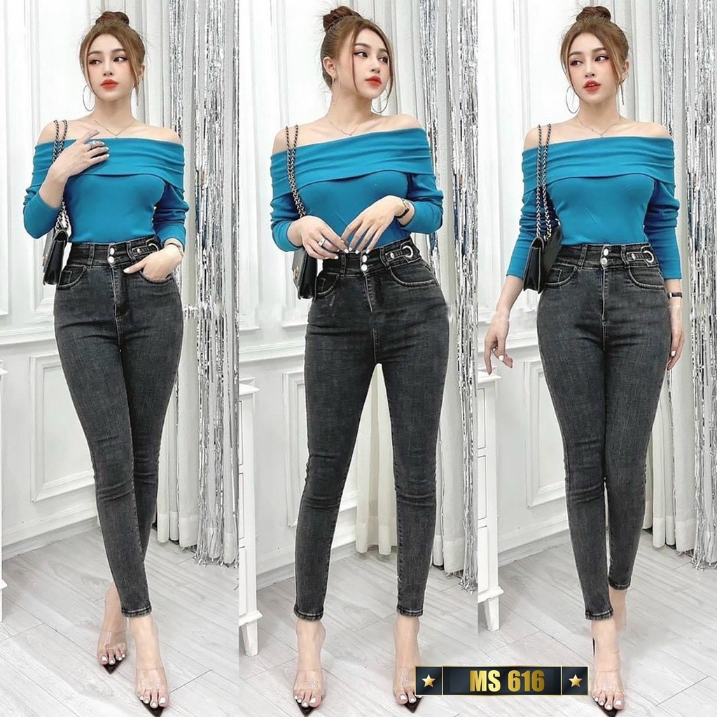 Quần jeans nữ rách , quần jeans nữ lưng cao ôm dáng , quần cạp cao T-Fashion Shop | WebRaoVat - webraovat.net.vn