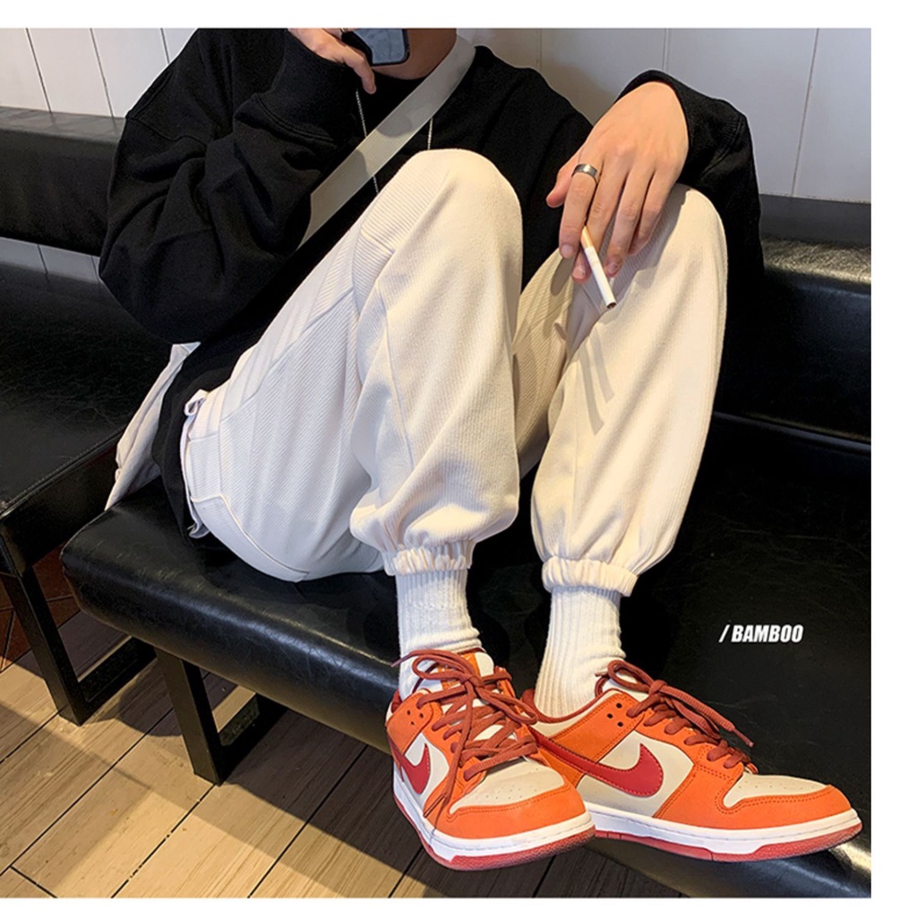 Quần Jogger Nhung Tăm Dày Dặn Siêu Ấm Fullsize 3 Màu Nam Nữ Unisex Ulzzang