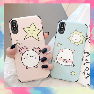 Ốp Lưng Samsung Da IMD chống bẩn, chống sốc Pig Cartoon - D010
