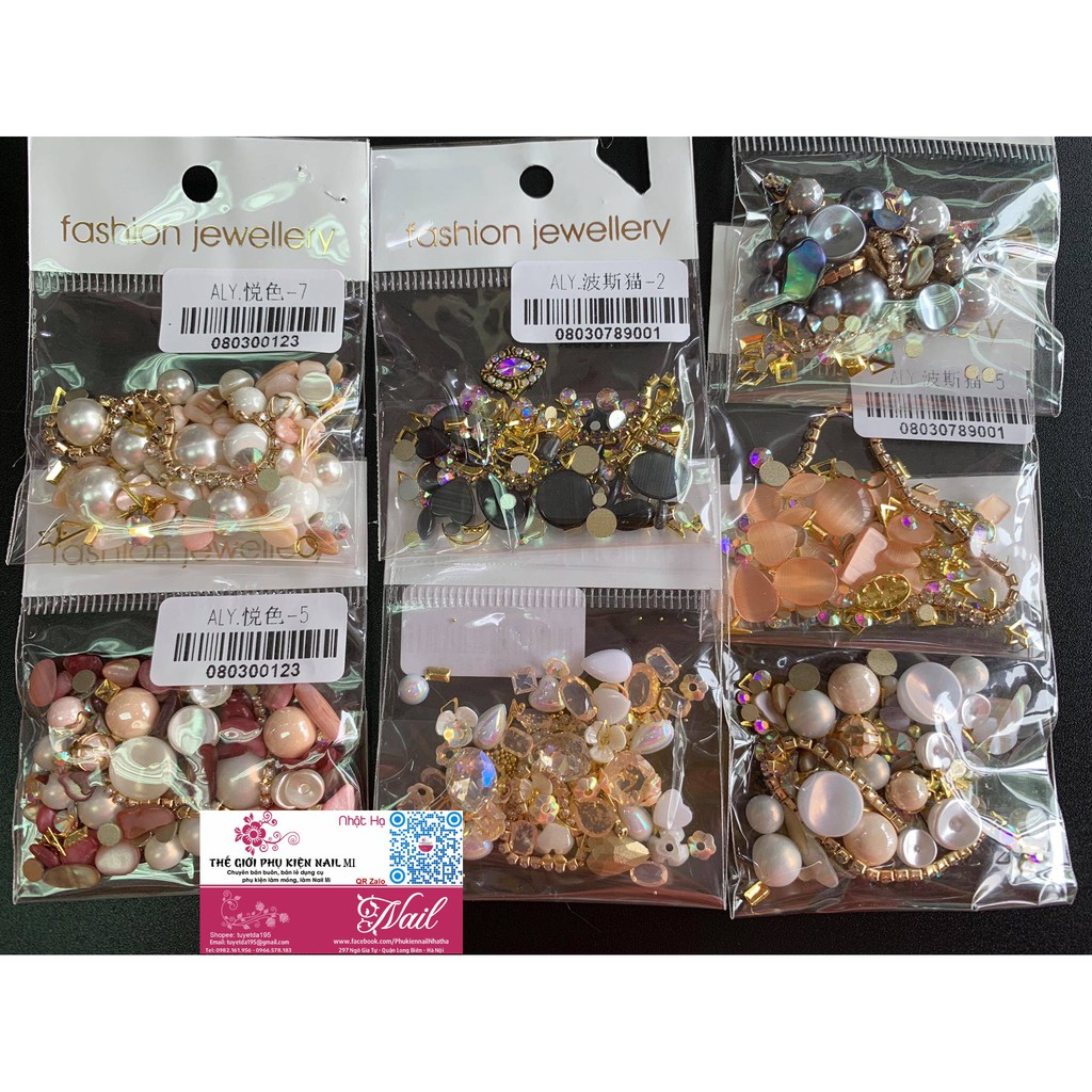 Trang Trí Móng Nail Tổng Hợp Với Nhiều Mẫu Trang Sức Mới Đẹp (Lẻ 1 Túi)