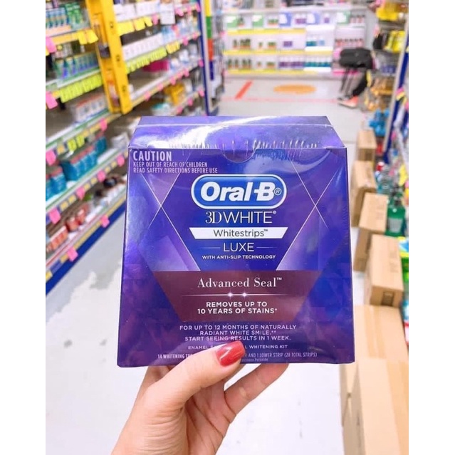 Miếng dán trắng răng OralB