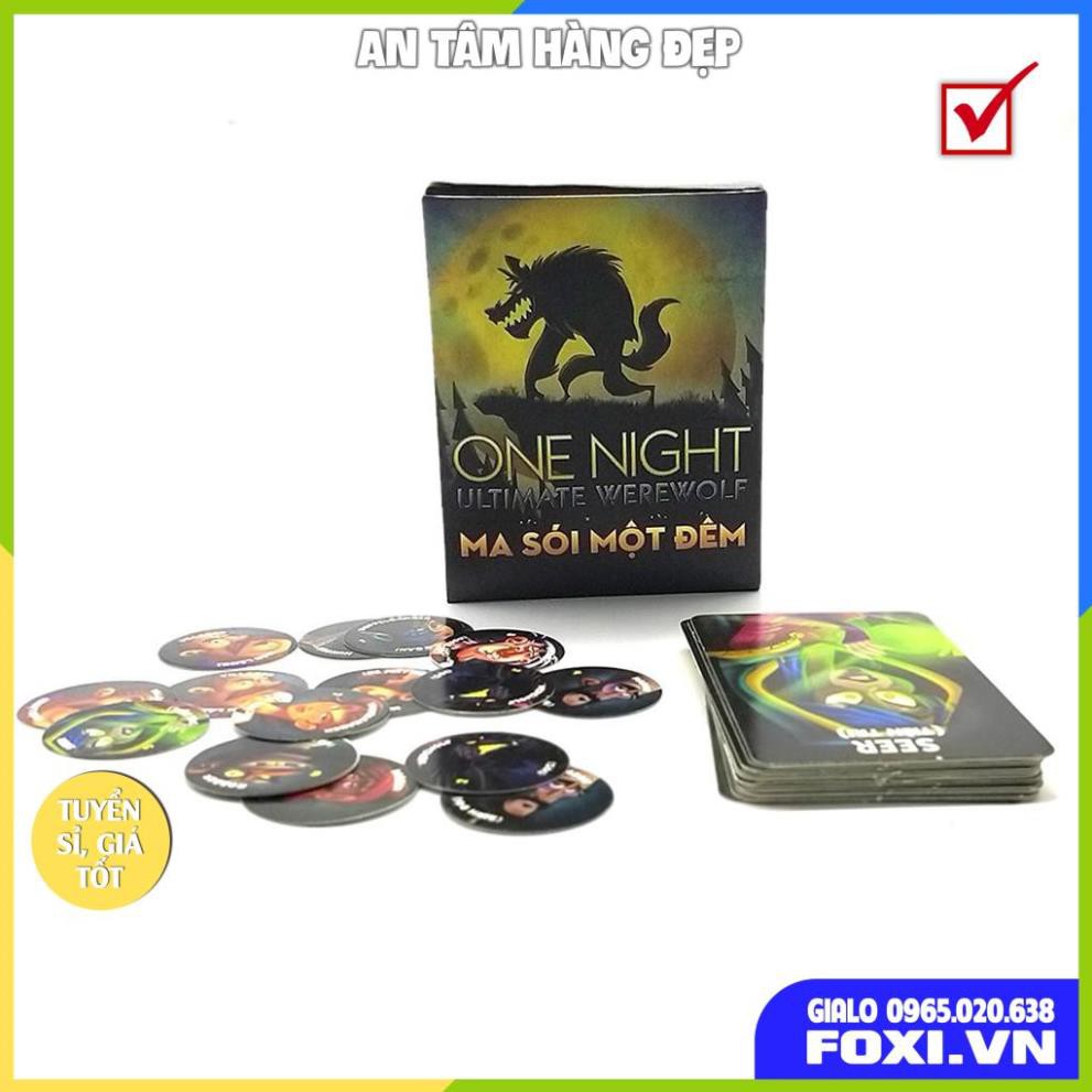 Combo Bài Ma Sói One Night+Day Break-Phiên bản Việt Hóa-Board Game Cao Cấp-Trò chơi trí tuệ