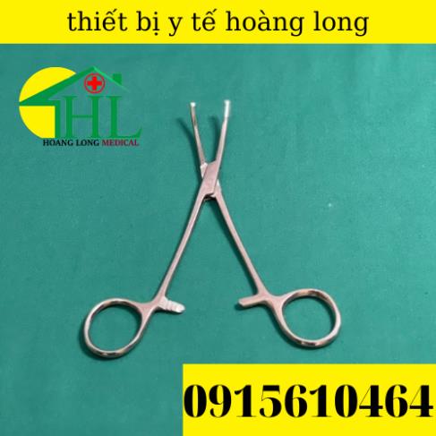 Panh Y Tế, Panh Gắp Phẫu Thuật, Pen Kẹp Y Tế, Panh Cong Có Mấu 16cm - Hàng Pakistan