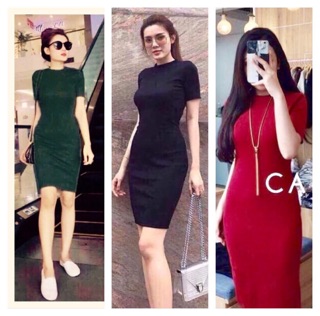 Đầm ôm len gân siêu hót xả sốc
