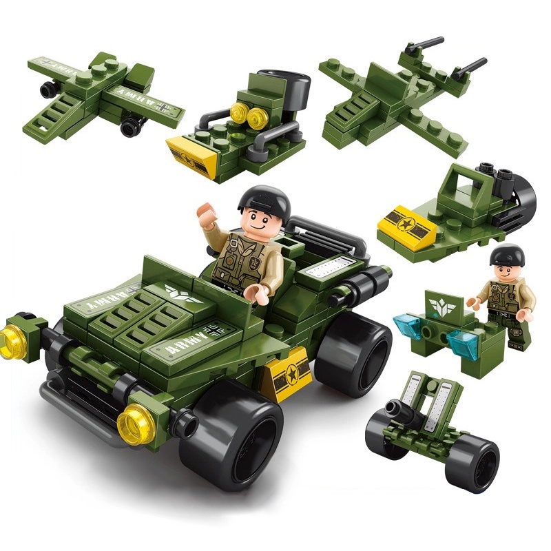 Mô hình đồ chơi Sluban 8732 dòng giữ gìn hòa bình thành phố 6 trong 1