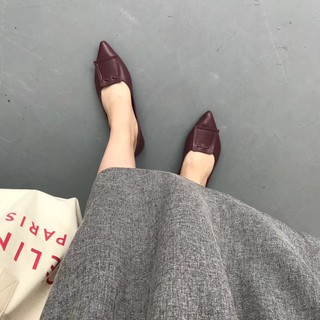 Giày mũi nhọn da mềm