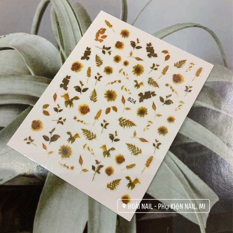 Sticker hoa cúc - Phụ kiện Nail
