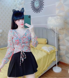 Áo kiểu hoa đủ màu HANA25